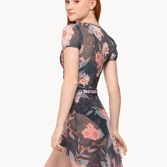 Eleve Symphony Mesh High Low Skirt, L - Picture 4 of 6